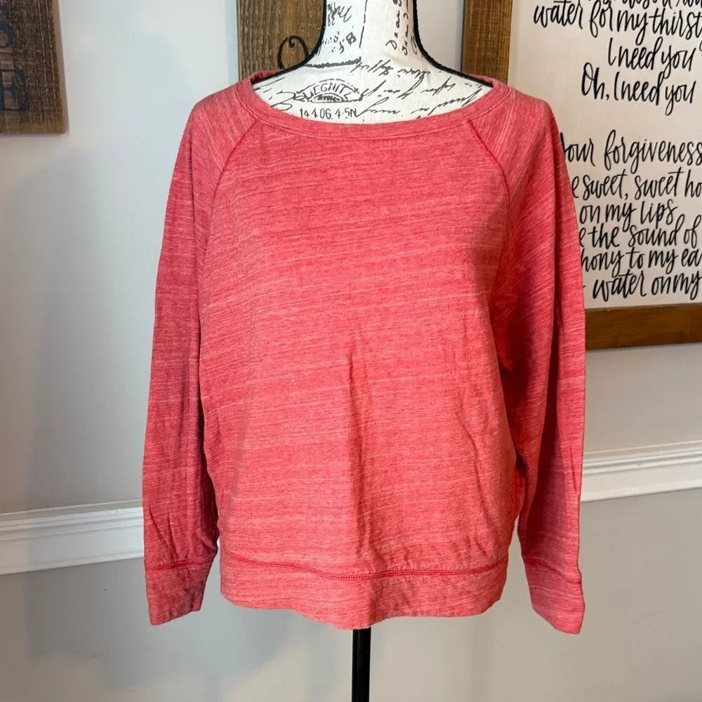 J. Crew Red Crew Neck Sweatshirt